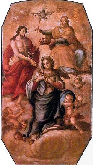 Jose Joaquim da Rocha Coronation of Our Lady oil painting picture